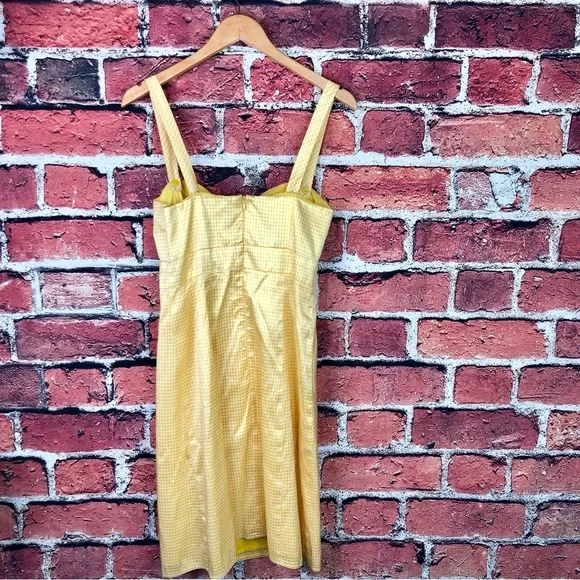 Nanette Lepore silk gingham bow front dress - Picture 6 of 7